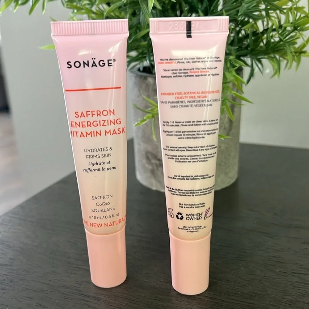 SAFFRON ENERGIZING VITAMIN MASK ~ $48 value ⭐️Sealed Items ⭐️🆕⭐️